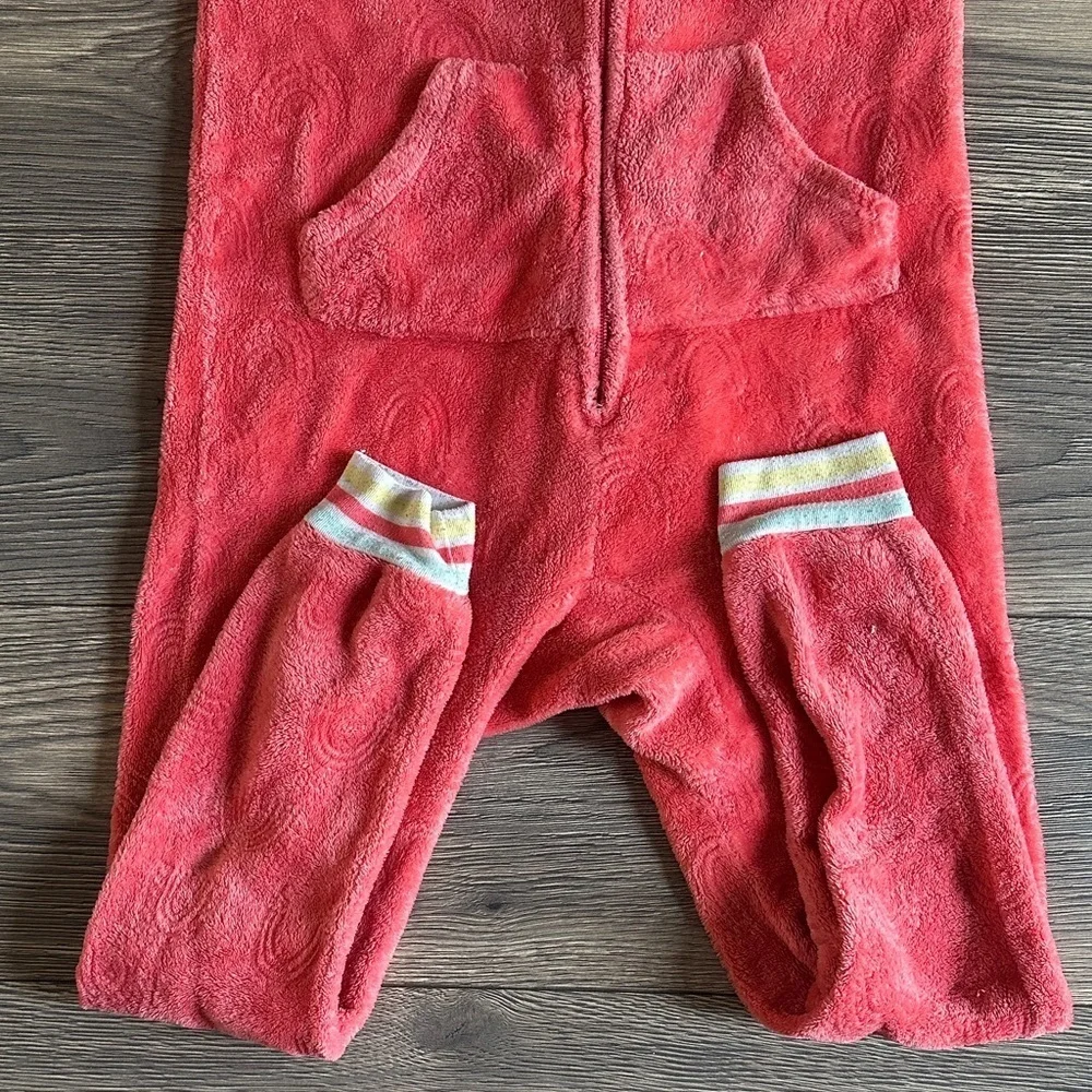 Cat & Jack Red Hooded Kids Footie
